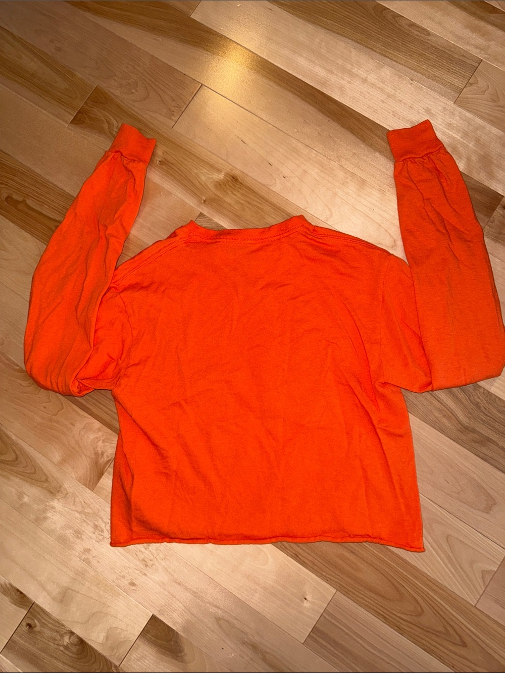 Mystery Machine 'Creepin' It Real' Orange Long Sleeve Tee S EUC - Picture 4 of 4